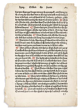 English Incunabula Leaves, Four Examples, 1482-1498.